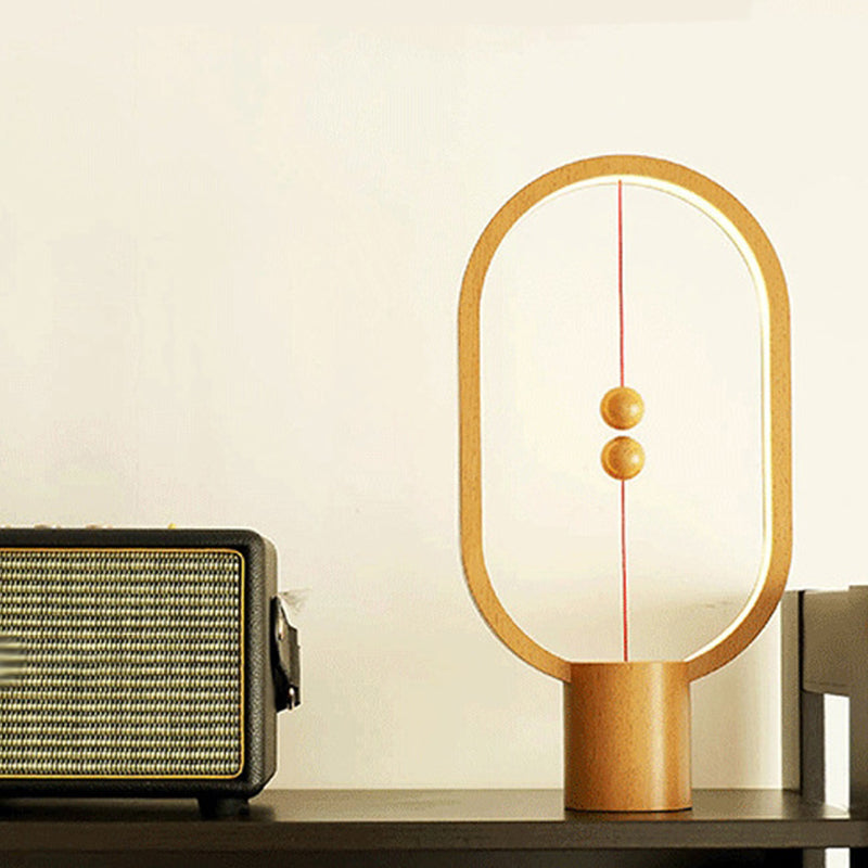 Macaroon Plastic Table Light 1-Light Bedroom LED Nightstand Lamp with Touch Switch