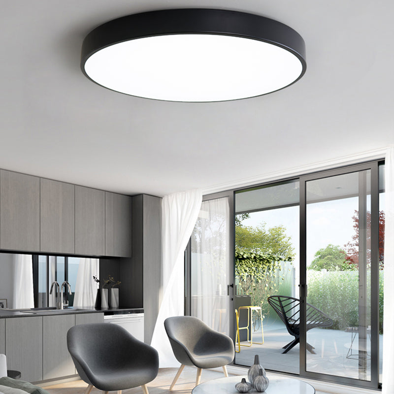Plafonniers encastrés noirs, luminaire de plafond contemporain pour salon