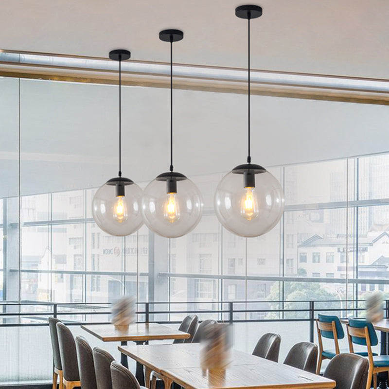 Ball suspendu éclairage industriel d'éclairage avec une teinte en verre pour le salon