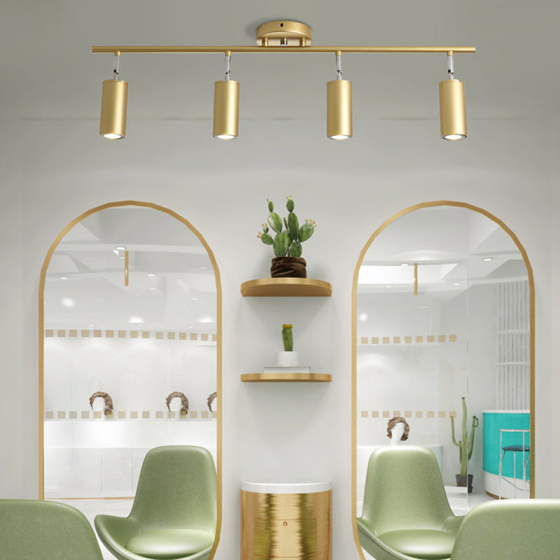 Zylindrische LED-Schienen-Deckenleuchte, moderne Aluminium-Unterputzmontage für Schlafzimmer