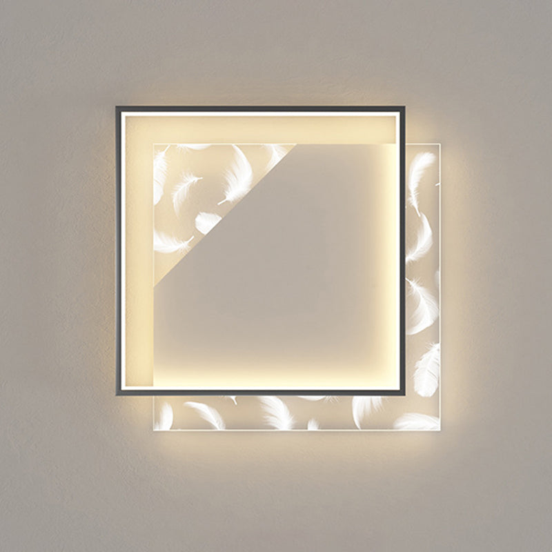 Plafoniera da incasso moderna quadrata in metallo a 2 luci con montaggio a incasso