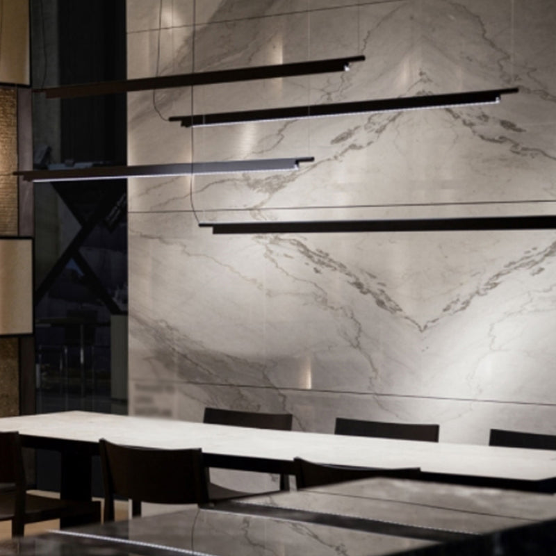 Contemporáneo de luz lineal de luz lineal 1 luces de la isla ligera