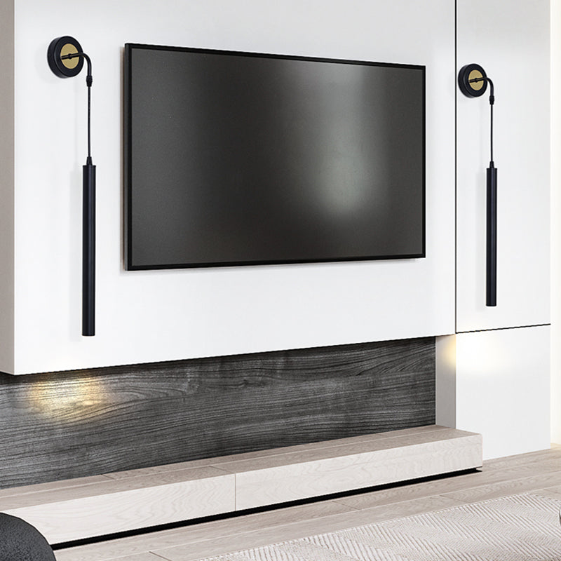 Illuminazione da parete in metallo in metallo lineare in stile moderno fullpocce a parete singola