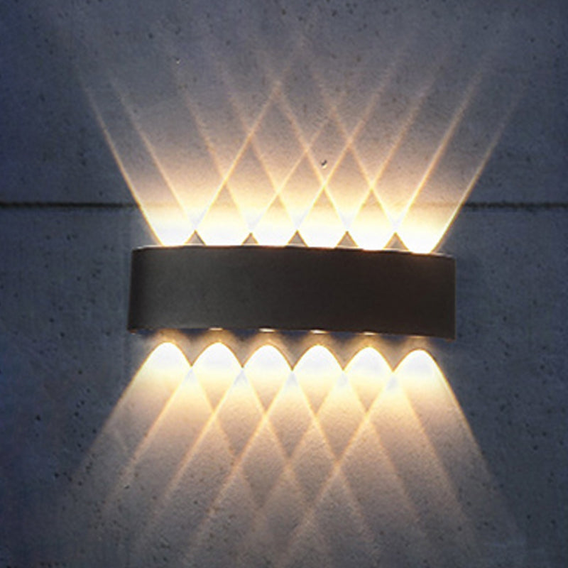Multi Lights Geometric Wall Lighting Fixtures Modern Style Metal Wall Washer Sconce