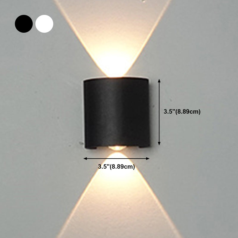 Multi Lights Geometric Wall Lighting Fixtures Modern Style Metal Wall Washer Sconce