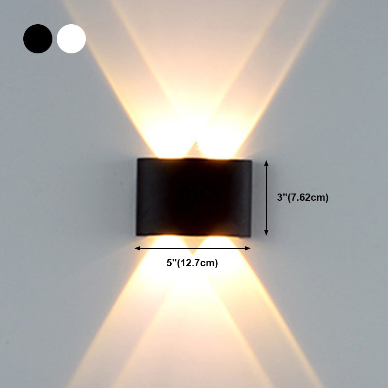 Multi Lights Geometric Wall Lighting Fixtures Modern Style Metal Wall Washer Sconce