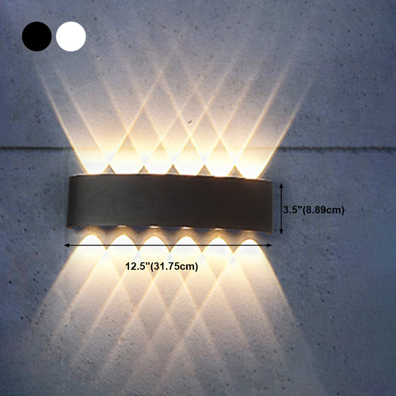 Multi Lights Geometric Wall Lighting Fixtures Modern Style Metal Wall Washer Sconce