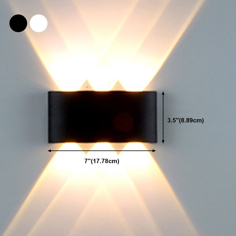 Multi Lights Geometric Wall Lighting Fixtures Modern Style Metal Wall Washer Sconce