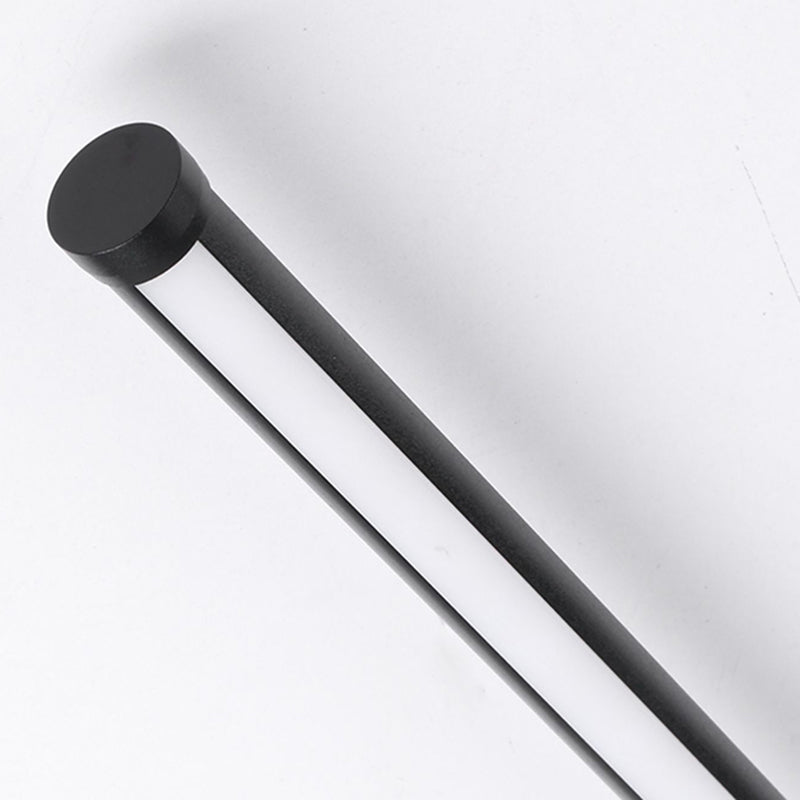 Linearer Schatten Metall Wandleuchte moderner Stil Multi -Leuchten Wandmontage Licht in Schwarz