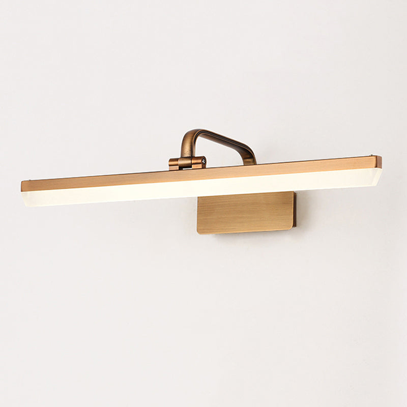 Speciale da parete in metallo a forma lineare in stile moderno a parete a specchio a 1 lucciola luce