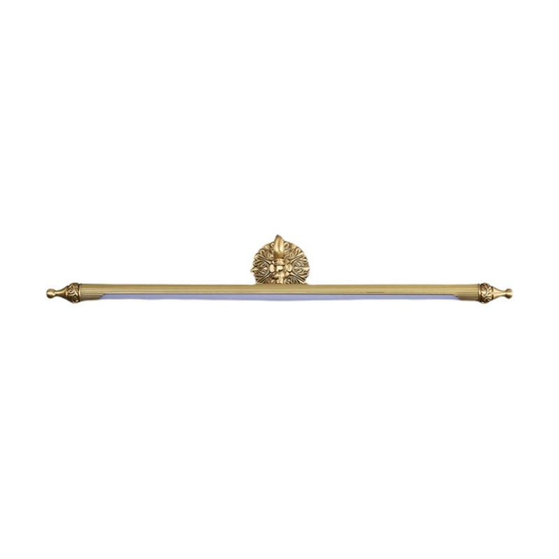 A forma di forma lineare in metallo sconce moderno in stile a 1 luci a parete a parete montata in ottone