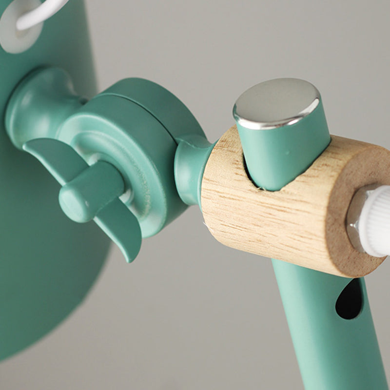 Modern Style Conical Night Table Lamp Metal Single Light Table Light