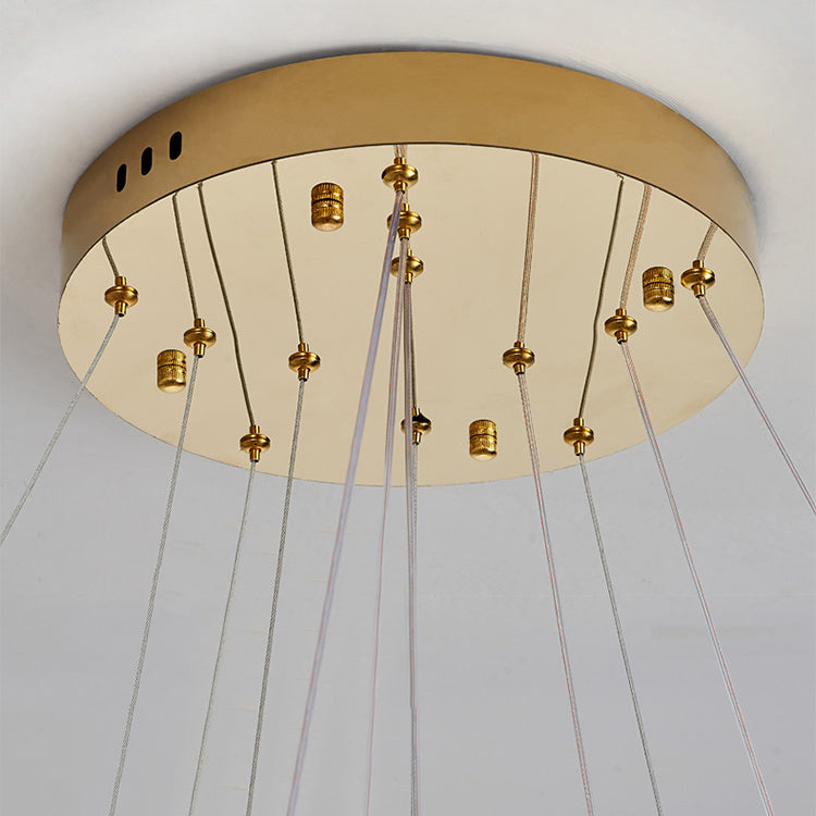 Contemporary Ceiling Pendant Light Crystal Ceiling Hung Fixtures for Living Room