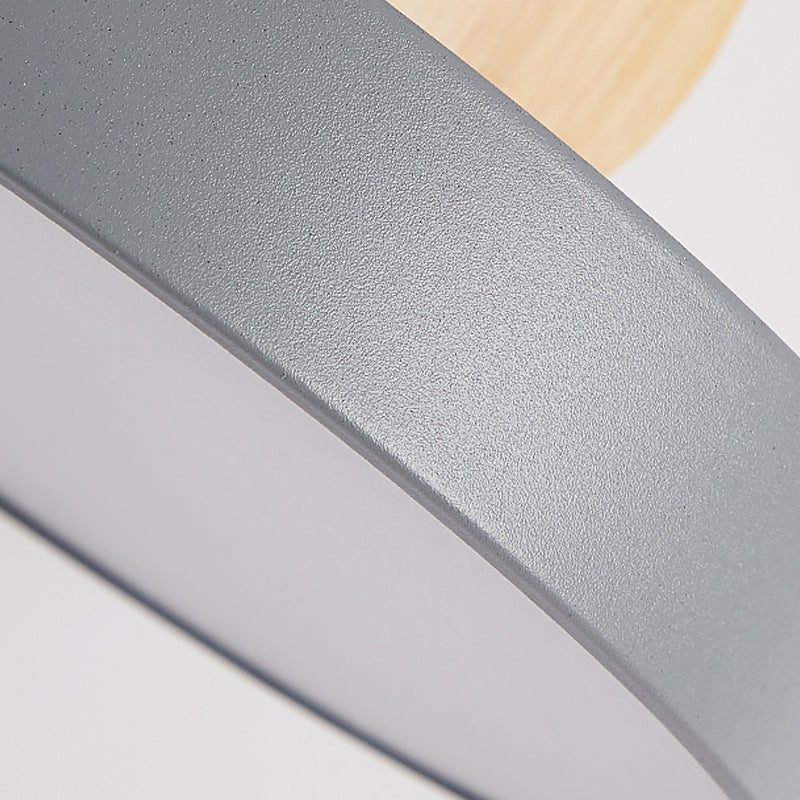 Forme de gâteau ronde Éclairage suspendu moderne Macaron Style Metal 1 Pendant léger