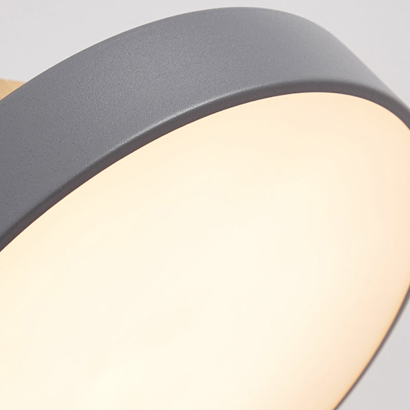 Forme de gâteau ronde Éclairage suspendu moderne Macaron Style Metal 1 Pendant léger