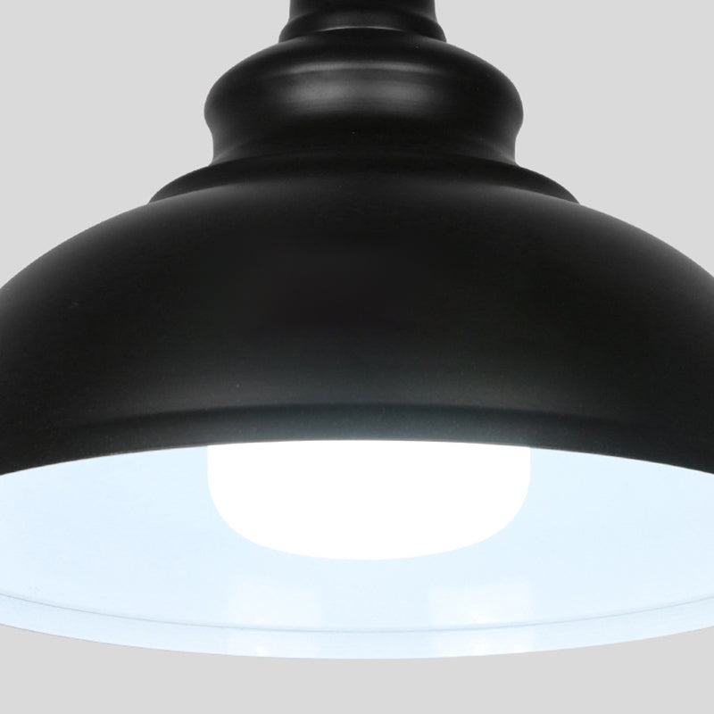 Vintage Barn Hanging Ceiling Light Metal 1-Light Barbershop Ceiling Pendant Light