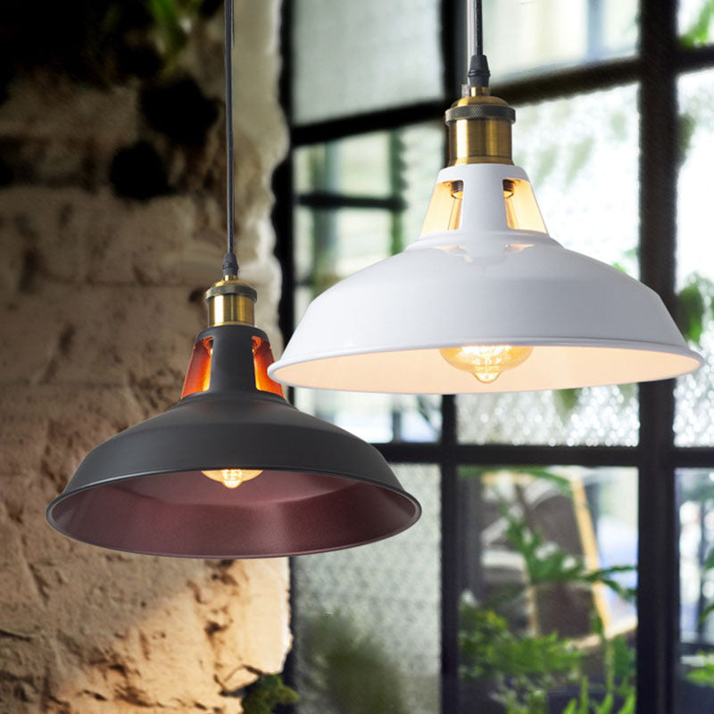 Lampada a sospensione in metallo a 1 luce bar a sospensione vintage per negozio