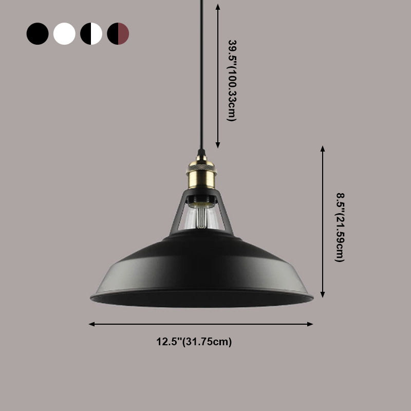 Lampada a sospensione in metallo a 1 luce bar a sospensione vintage per negozio