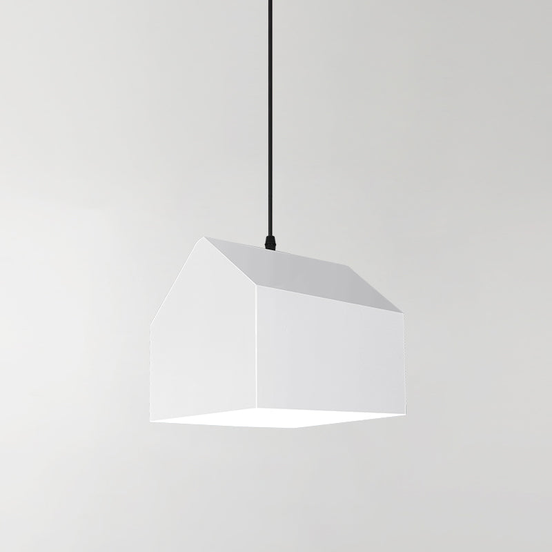 1 Light Unique Hanging Pendant Modern Macaron Style Glass Hanging Lighting for Bedroom