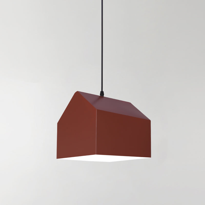 1 Light Unique Hanging Pendant Modern Macaron Style Glass Hanging Lighting for Bedroom