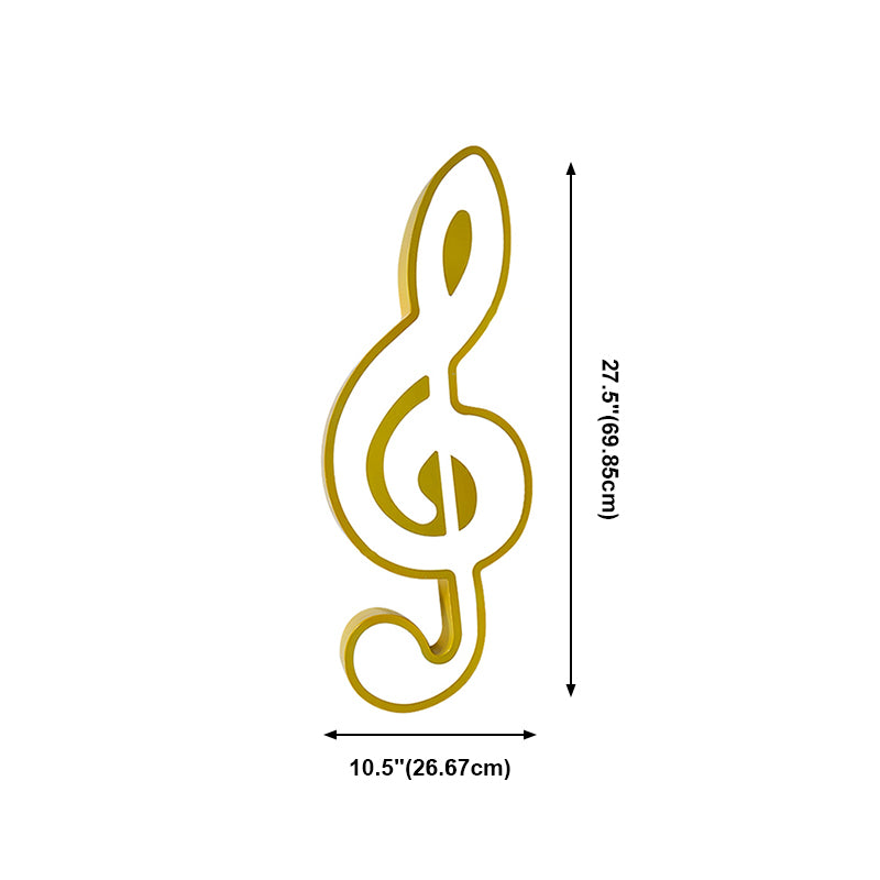 Metal Note Forme Hanging Lights Modern Style 1 Light suspendu Mount Symiss pour chambre à coucher