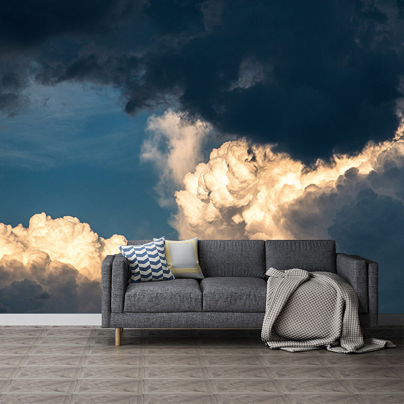 Modern Style Wall Mural Wallpaper Beautiful Sky Sitting Room Wall Mural