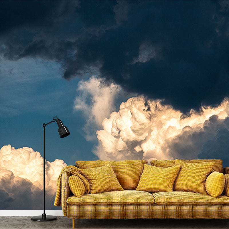 Modern Style Wall Mural Wallpaper Beautiful Sky Sitting Room Wall Mural