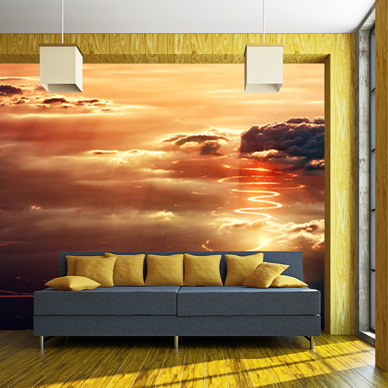 Modern Style Wall Mural Wallpaper Beautiful Sky Sitting Room Wall Mural