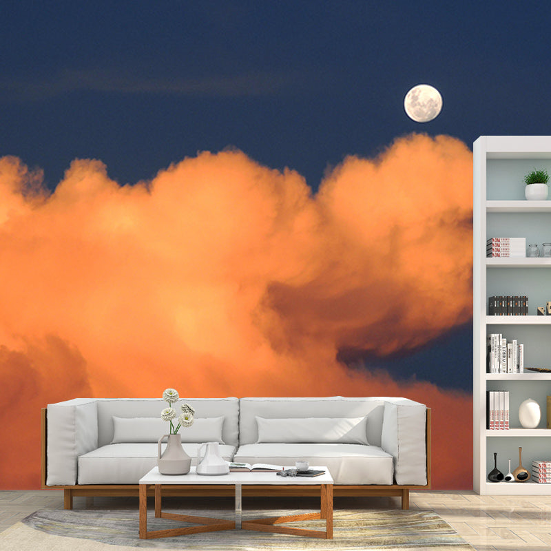 Environment Friendly Resistant Mural Wallpaper Beautiful Sky Sleeping Room Wall Mural