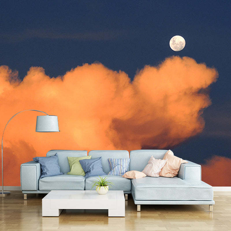 Environment Friendly Resistant Mural Wallpaper Beautiful Sky Sleeping Room Wall Mural