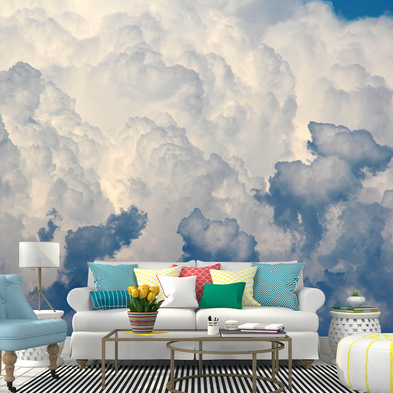Environmental Wall Mural Wallpaper Beautiful Sky Living Room Wall Mural