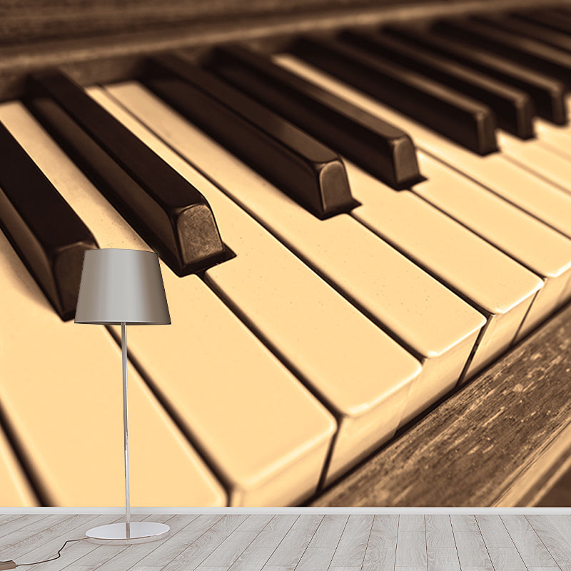 Musical Instruments Mildew Resistant Wallpaper Environmental Sleeping Room Wall Mural