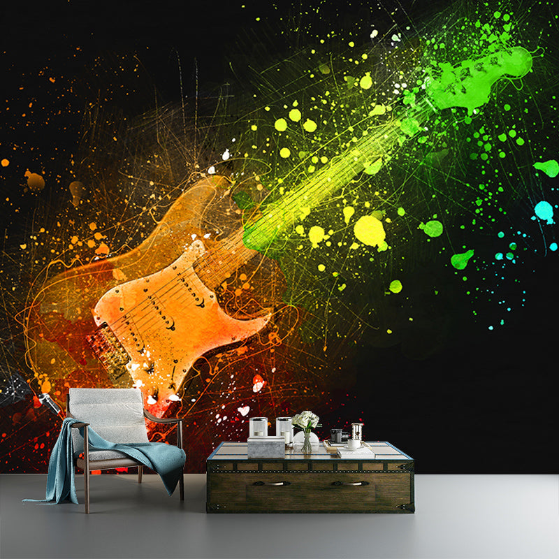 Environmental Illustration Mural Wallpaper Musical Instruments Indoor Wall Mural