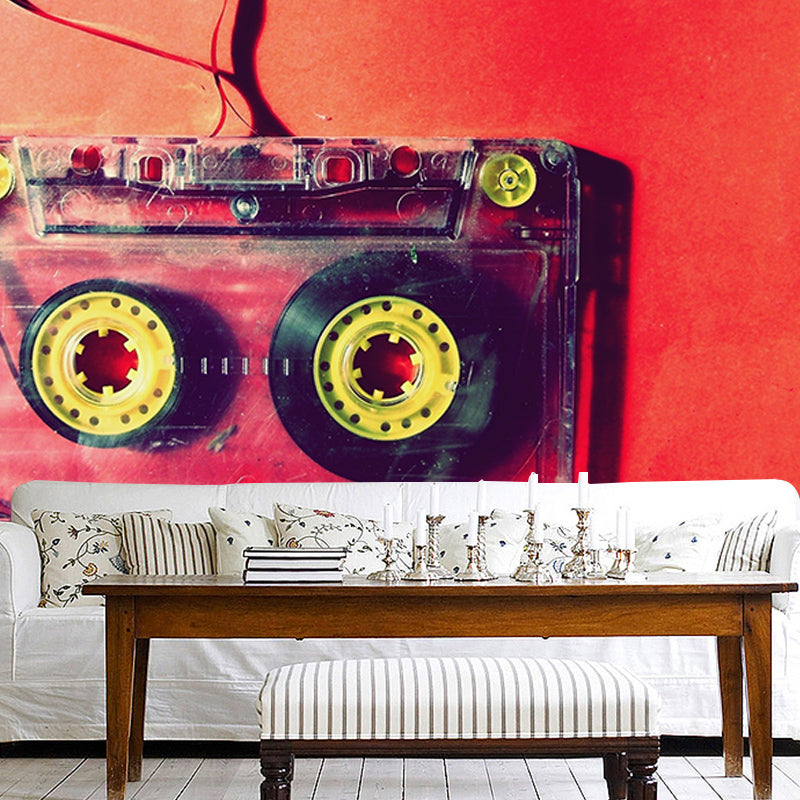 Modern Style Wall Mural Wallpaper Music Lovers Bedroom Wall Mural