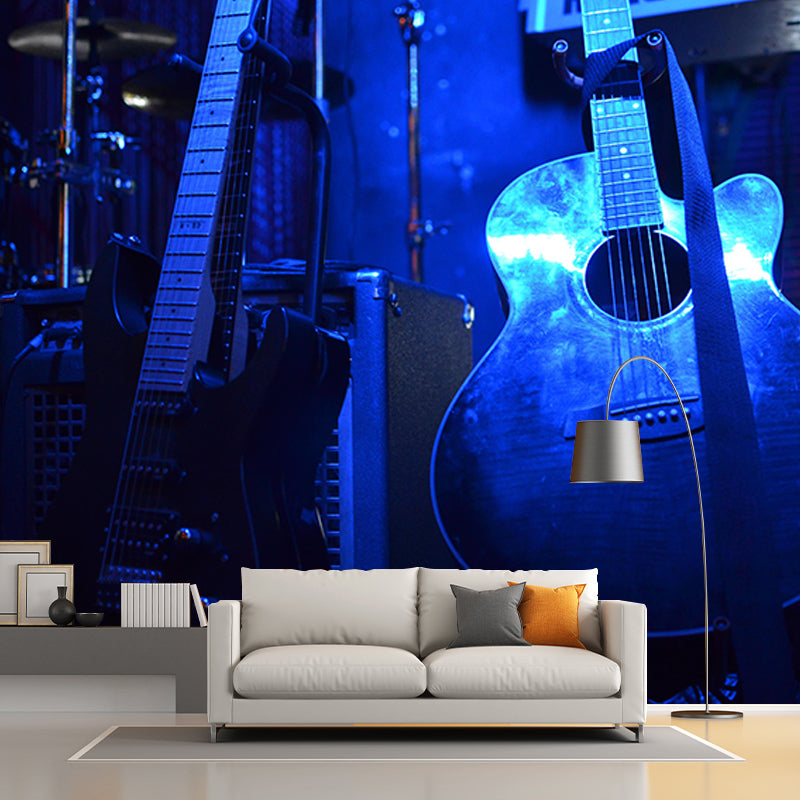 Beautiful Photography Mural Wallpaper Guitar Indoor Wall Mural