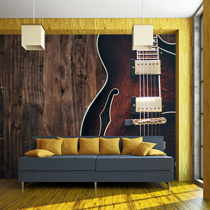 Photography Stain Resistant Mural Wallpaper Music Lovers Living Room Wall Mural
