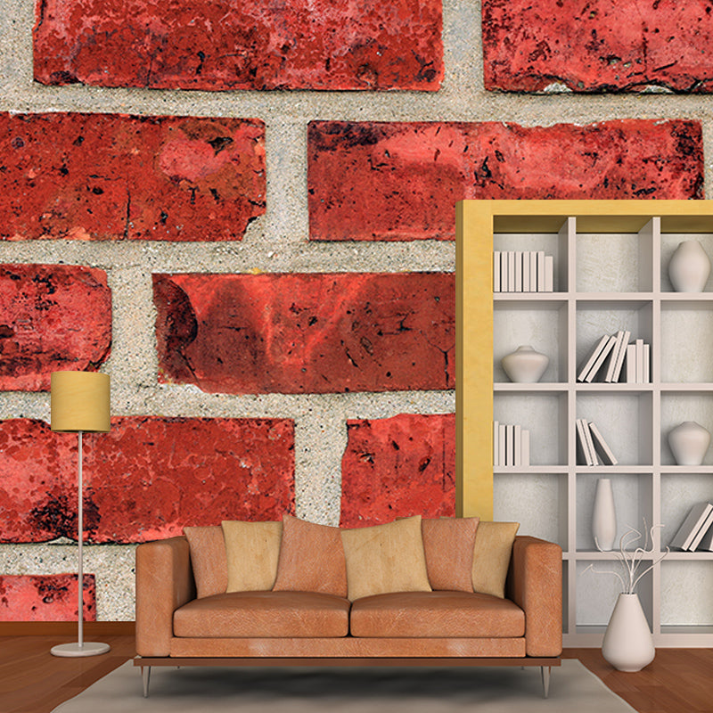 Brick Wall Photography Mural Wallpaper Decorative Bedroom Wall Mural