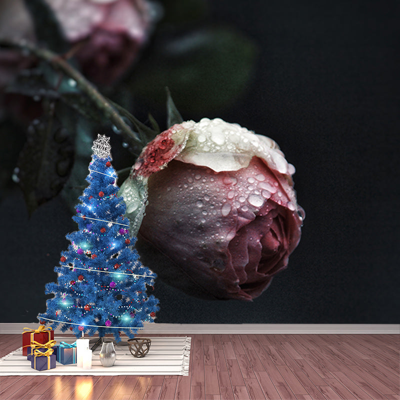 Photography Stain Resistant Mural Wallpaper Roses Indoor Wall Mural