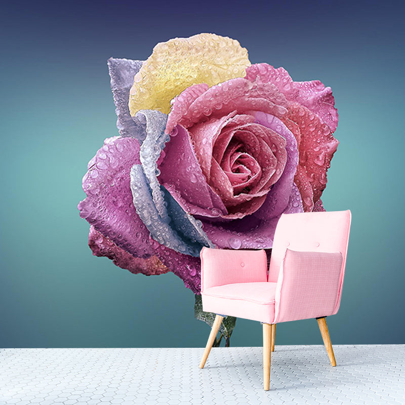 Photography Stain Resistant Mural Wallpaper Roses Living Room Wall Mural