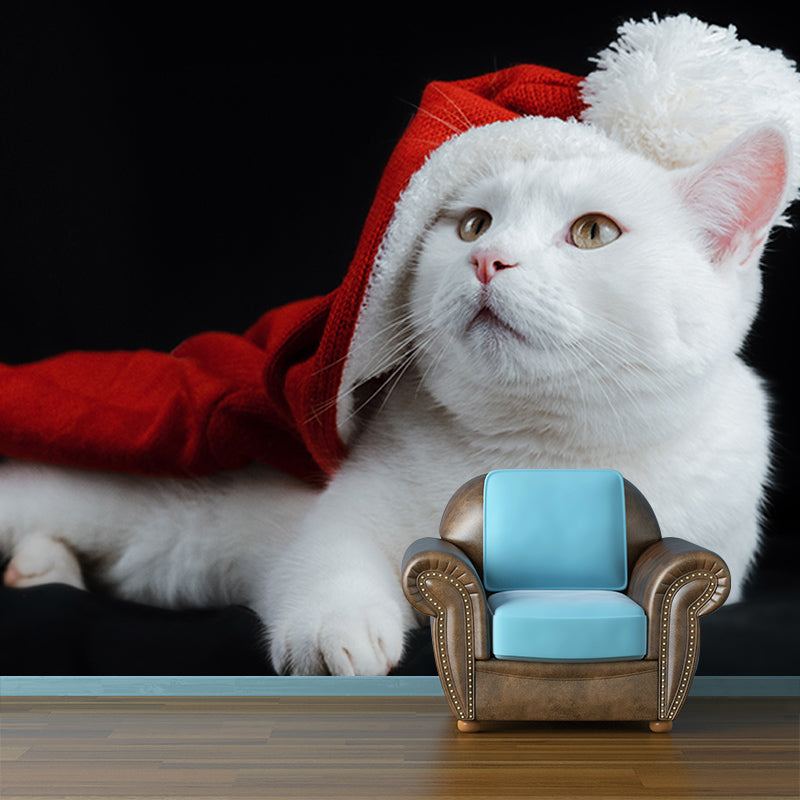 Photography Stain Resistant Wallpaper Cats Living Room Wall Mural