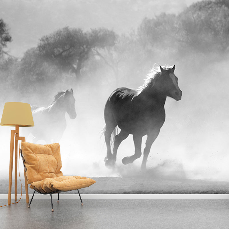 Environment Friendly Mural Wallpaper Horses Photography Bedroom Wall Mural