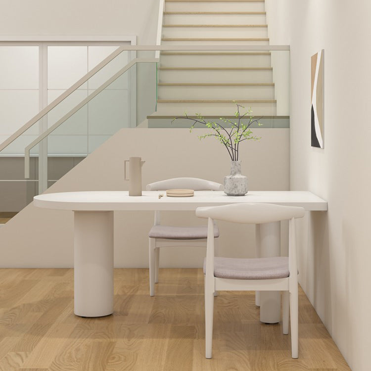 Solid Wood Contemporary Freeform Table Pine Wood Top Indoor Table for Dining Room