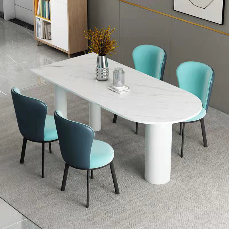 Metal Modern Free Form Table Sintered Stone Table with 3 Legs