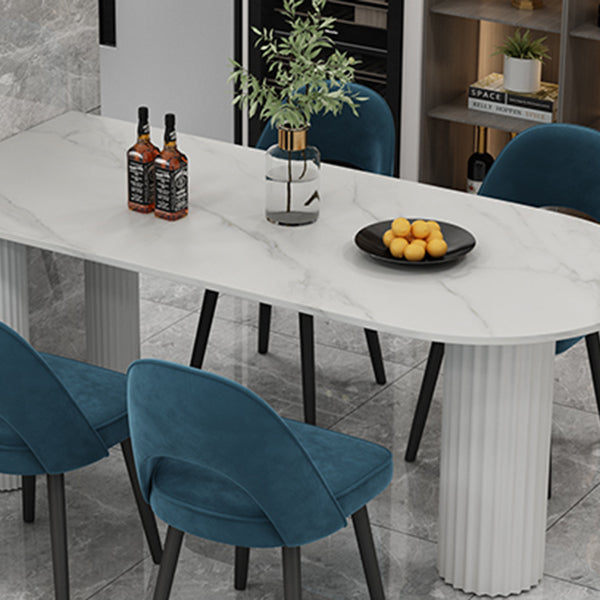 Metal Modern Free Form Table Sintered Stone Table with 3 Legs