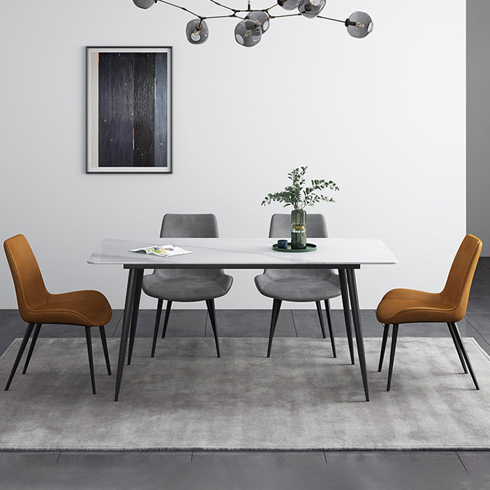 Mesa de comedor rectangular de estilo moderno muebles de 4 pies para el comedor