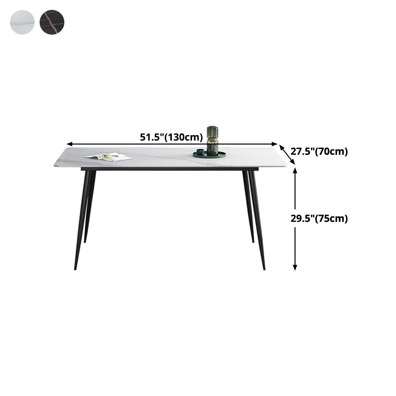 Mesa de comedor rectangular de estilo moderno muebles de 4 pies para el comedor