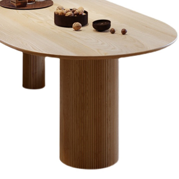 Mesa de madera de pino de forma gratuita para la mesa interior moderna del restaurante con 3 patas