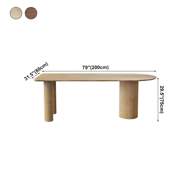 Mesa de madera de pino de forma gratuita para la mesa interior moderna del restaurante con 3 patas