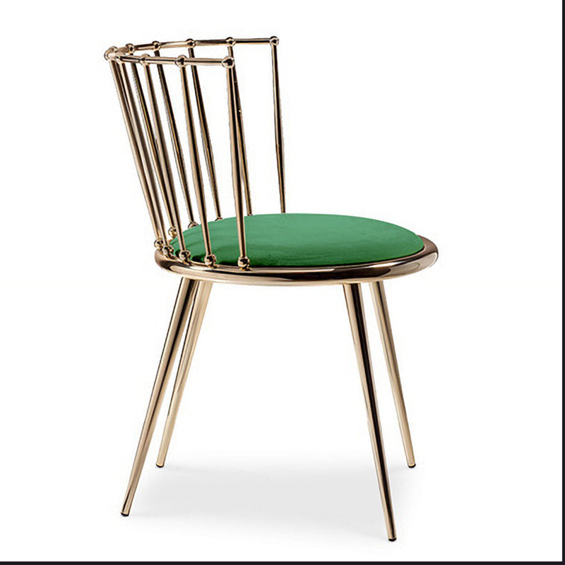 Les chaises latérales arrière sans bras Windsor de style scandinave ont tapissé des chaises de salle à manger