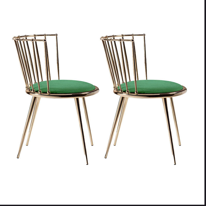 Les chaises latérales arrière sans bras Windsor de style scandinave ont tapissé des chaises de salle à manger